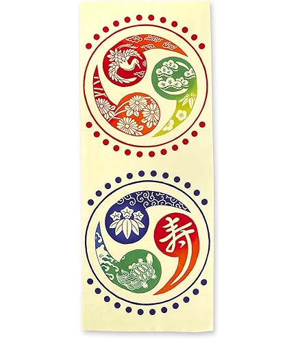 Amazon.co.jp: ジブリパーク限定品 注染てぬぐい どんどこ森 春夏秋冬